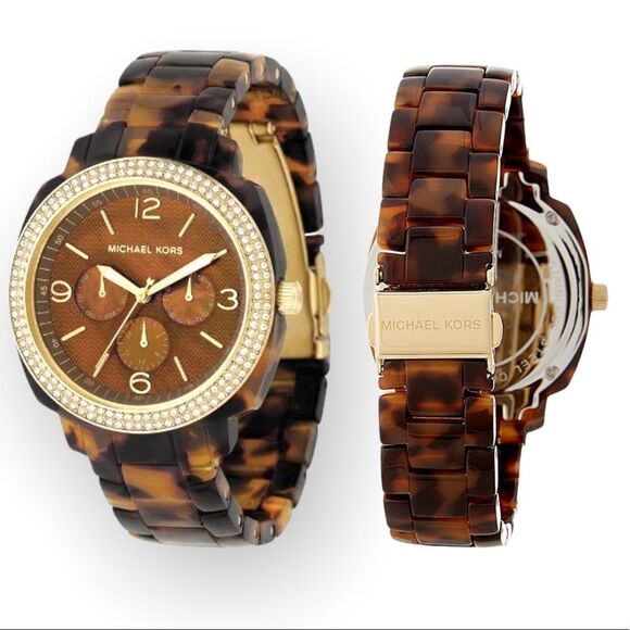 2/$100 Michael Kors Watch - Tortoise Shell - NWT - Picture 1 of 8